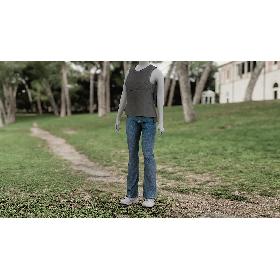 Women's Jeans Vest 1 model